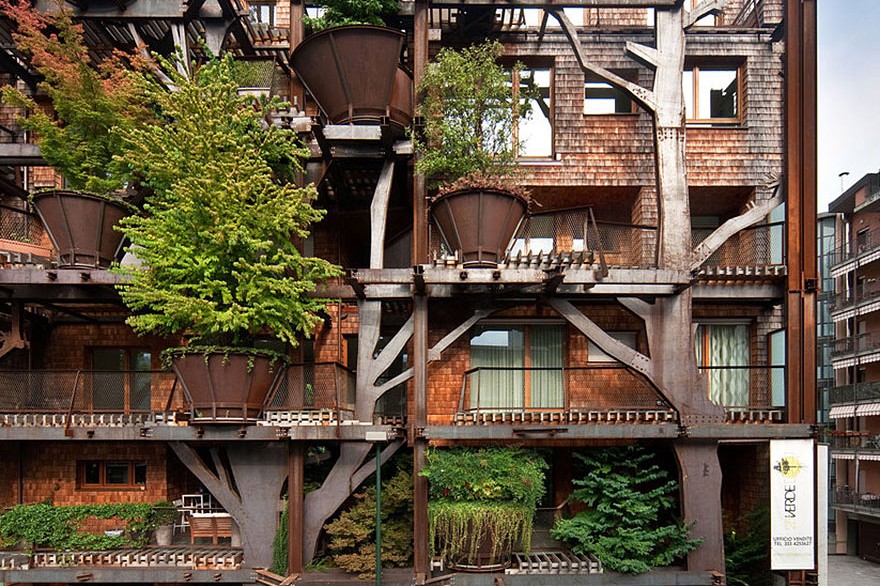 25 Verde: obrovský dům osázený stromy