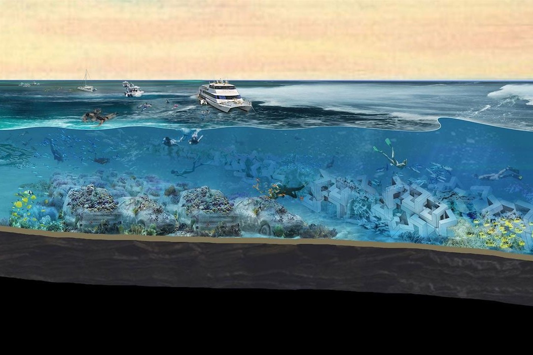 OMA navrhli podvodní sochařský park pro potápěče v Miami