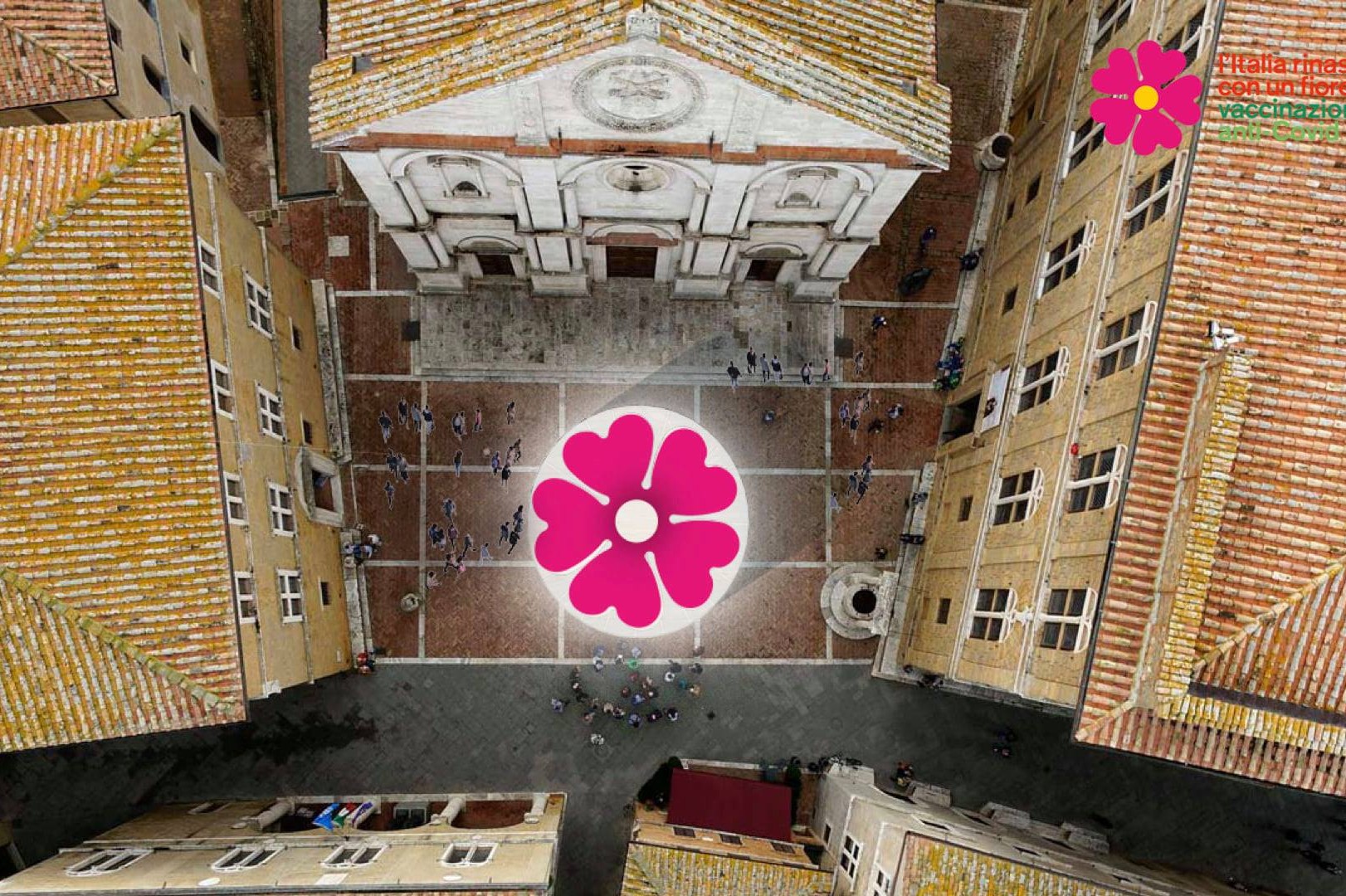 Italové se budou očkovat v pop-up stanech s primulou od Stefano Boeri Architetti
