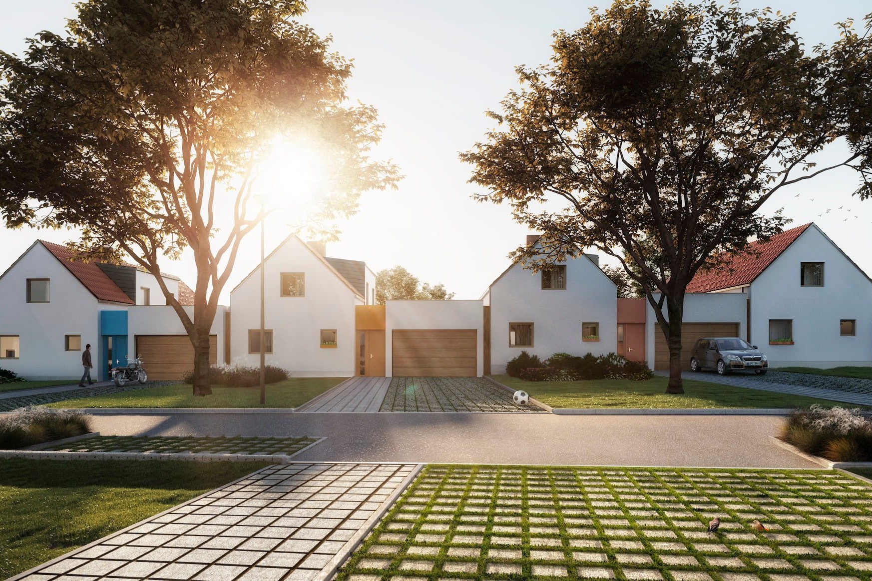Jde venkovské bydlení do módy? U Plzně vzniká satelit inspirovaný tradičním vesnickým urbanismem