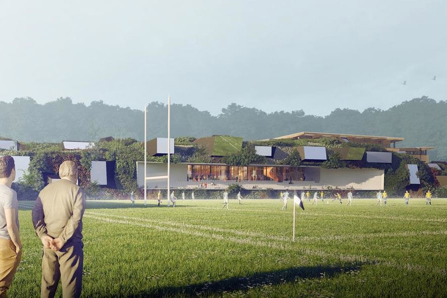 Plán pro Olympiádu 2024: Zelený stadion se zrcadly a sportoviště ukrytá v kopci