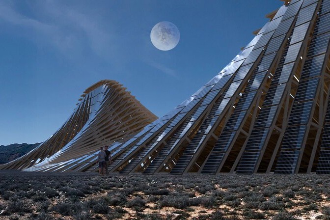 NUDES navrhli Solární horu pro kultovní festival Burning Man