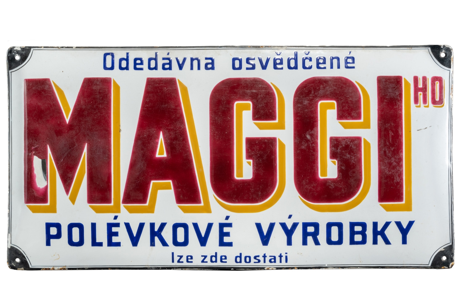 Poznámky sběratele: staré reklamní cedule a firma Maggi 